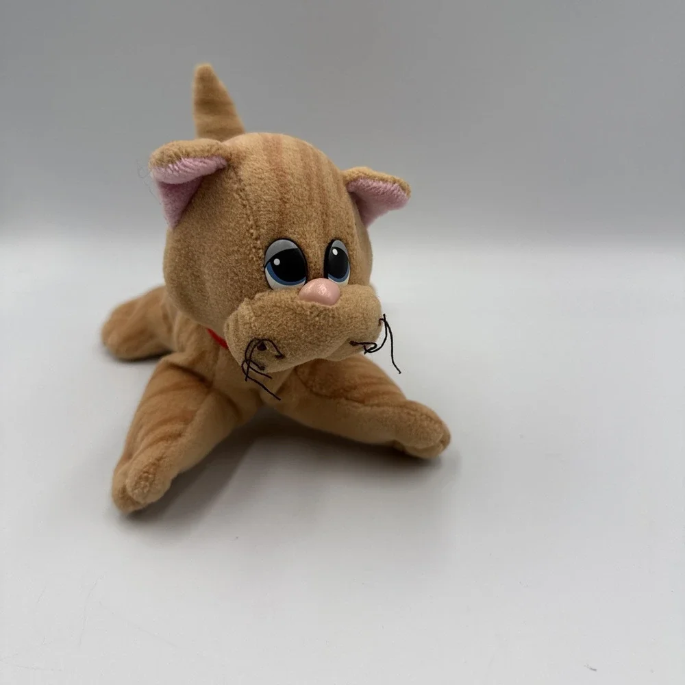 Vintage Pound Puppies Purries Orange Brown Kitty Cat Plush Toy 7